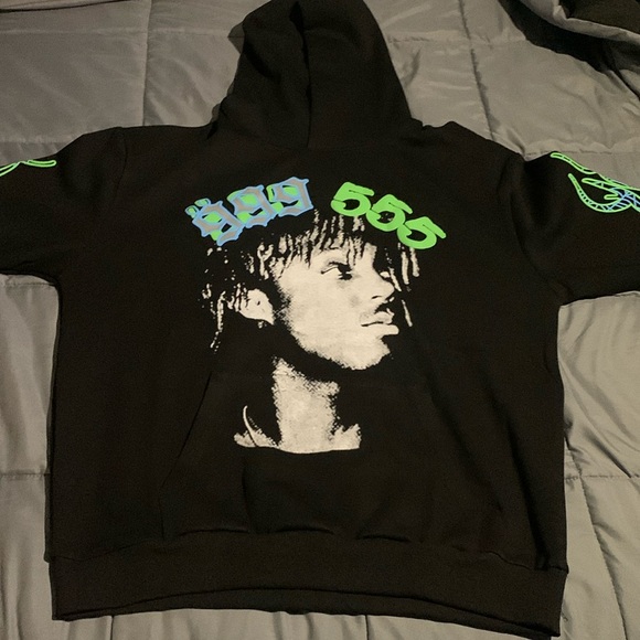 sp5der Other - Spider x Juice Wrld Sp5der 999 555 Angel Number Black Men’s Large Hoodie